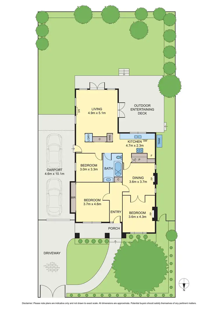 Floorplan of Homely house listing, 45 Woods Street, Newport VIC 3015