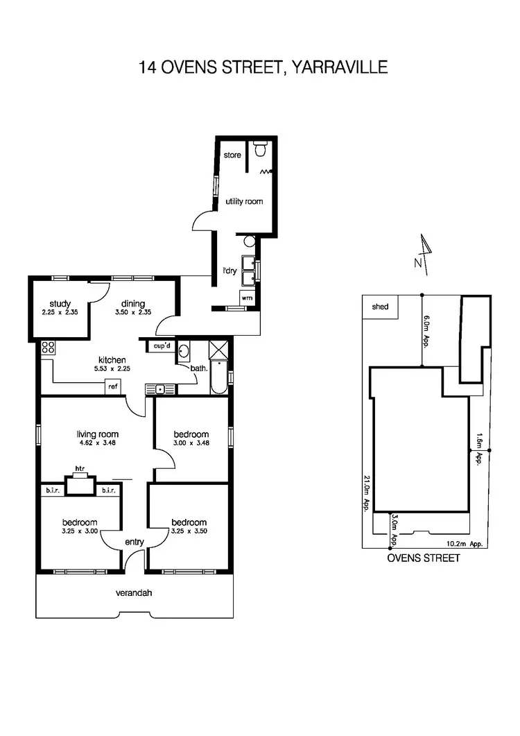 Floorplan of Homely house listing, 14 Ovens Street, Yarraville VIC 3013