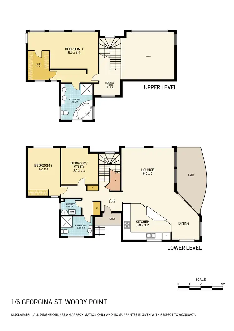 Floorplan of Homely unit listing, 1/6 Georgina Street, Woody Point QLD 4019