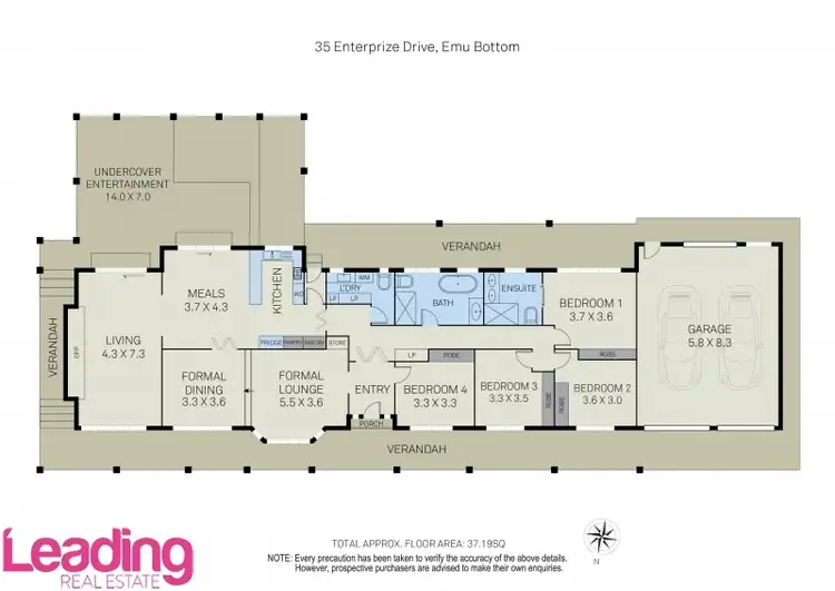 Floorplan of Homely house listing, 35 Enterprize Drive, Sunbury VIC 3429