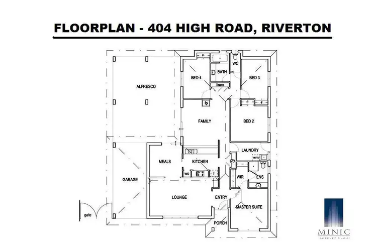 Floorplan of Homely house listing, 404 High Road, Riverton WA 6148