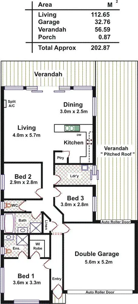 Floorplan of Homely house listing, 1 Adel Drive, Munno Para West SA 5115