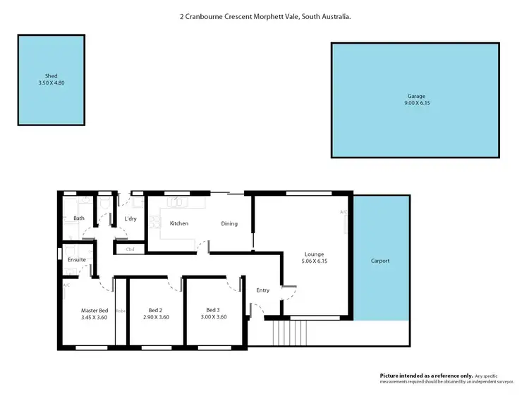 Floorplan of Homely house listing, 2 Cranborne Crescent, Morphett Vale SA 5162