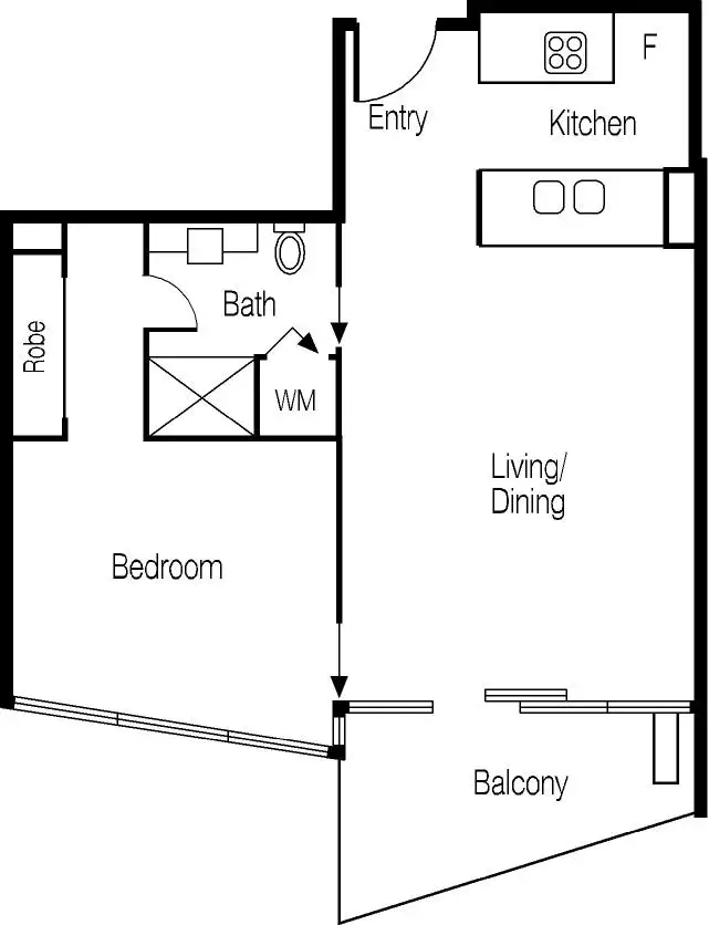 Floorplan of Homely apartment listing, 1909/180 City Road, Southbank VIC 3006