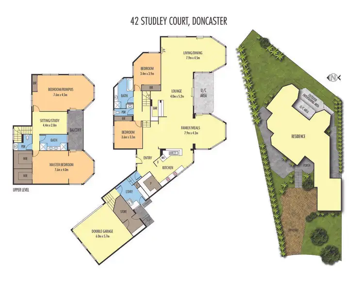 Floorplan of Homely house listing, 42 Studley Court, Doncaster VIC 3108
