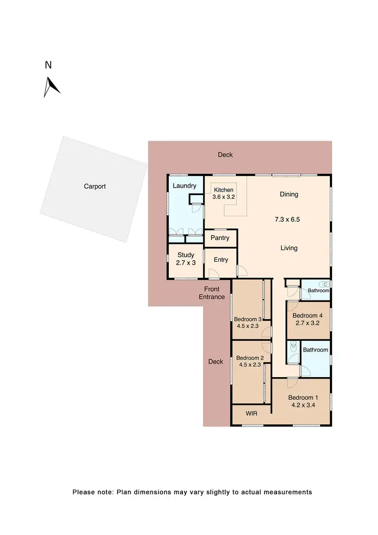 Floorplan of Homely house listing, 4 Caroline Court, Nerrina VIC 3350