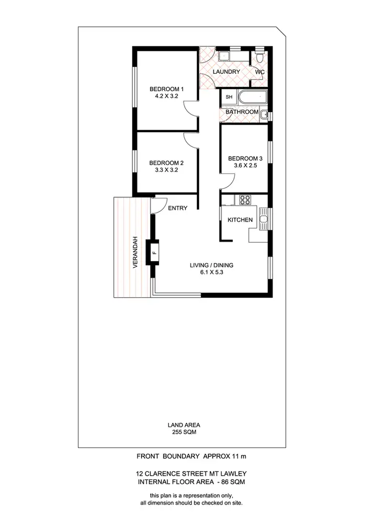 Floorplan of Homely house listing, 12 Clarence Street, Mount Lawley WA 6050
