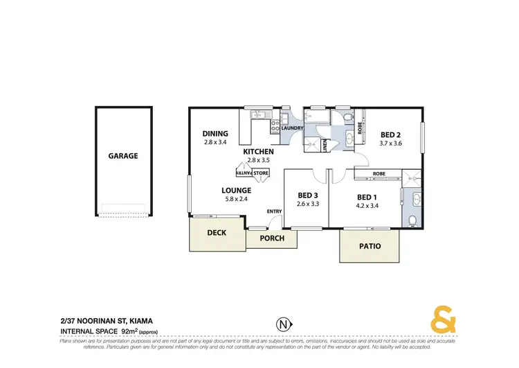Floorplan of Homely villa listing, 2/37 Noorinan Street, Kiama NSW 2533