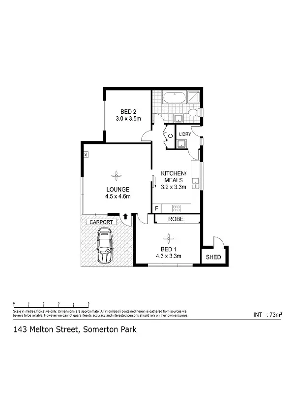 Floorplan of Homely unit listing, Address available on request