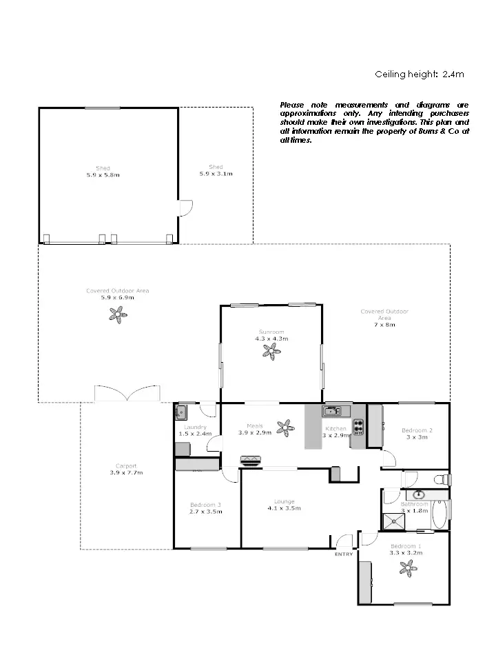 Floorplan of Homely house listing, 12 Shannon Street, Wentworth NSW 2648