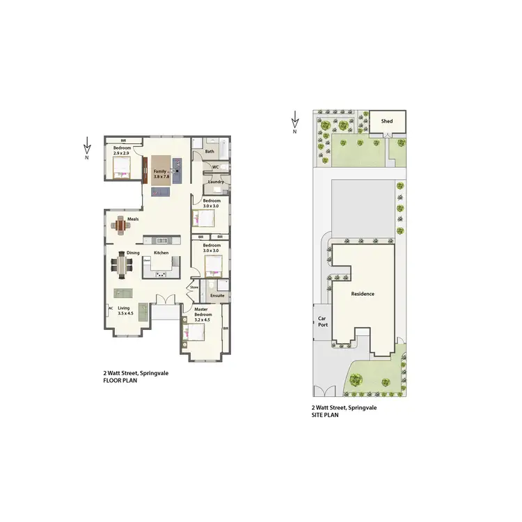 Floorplan of Homely house listing, 2 Watt Street, Springvale VIC 3171