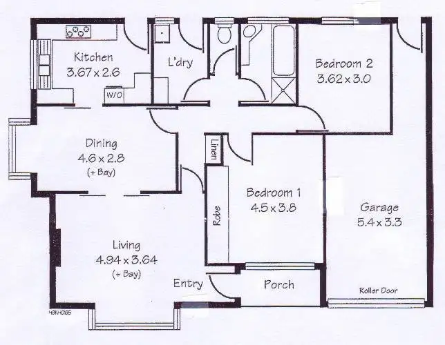 Floorplan of Homely unit listing, 6 / 53 Brigalow Avenue, Kensington Gardens SA 5068