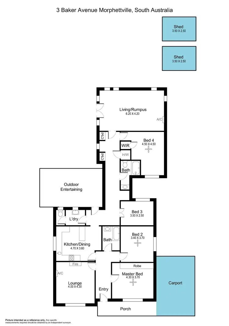Floorplan of Homely house listing, 3 Baker Avenue, Morphettville SA 5043