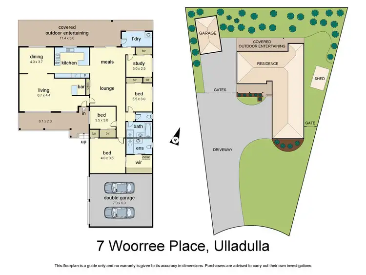 Floorplan of Homely house listing, 7 Woorree Place, Ulladulla NSW 2539