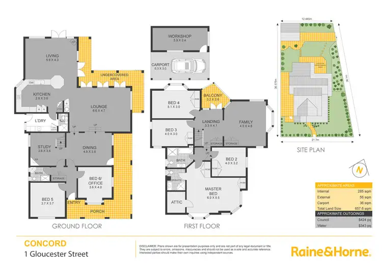 Floorplan of Homely house listing, 1 Gloucester Street, Concord NSW 2137