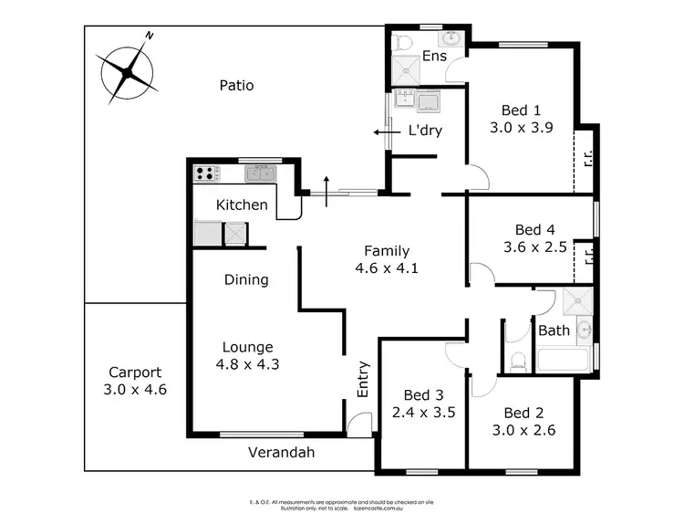 Floorplan of Homely house listing, 15 Coyle Road, Beldon WA 6027