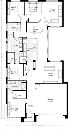 Floorplan of Homely house listing, 6 Parkes Court, Evanston Gardens SA 5116