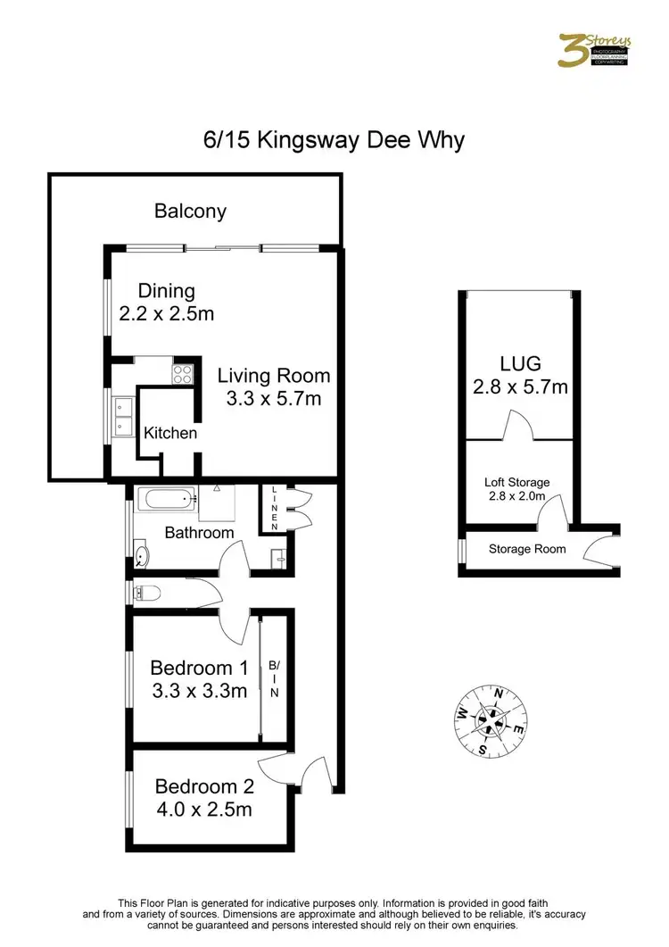 Floorplan of Homely unit listing, 6/15 Kingsway, Dee Why NSW 2099