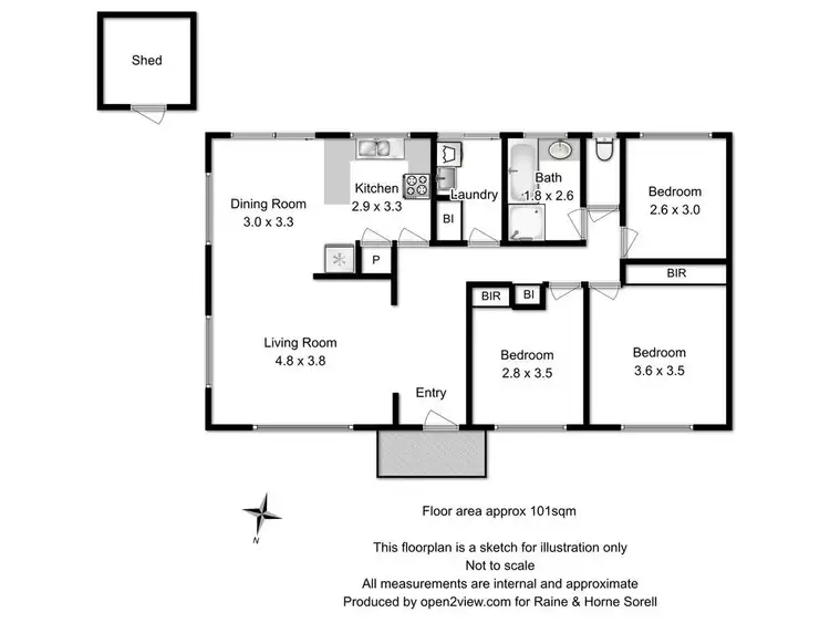 Floorplan of Homely house listing, 4 Stanley Court, Sorell TAS 7172
