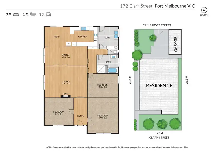 Floorplan of Homely house listing, 172 Clark Street, Port Melbourne VIC 3207