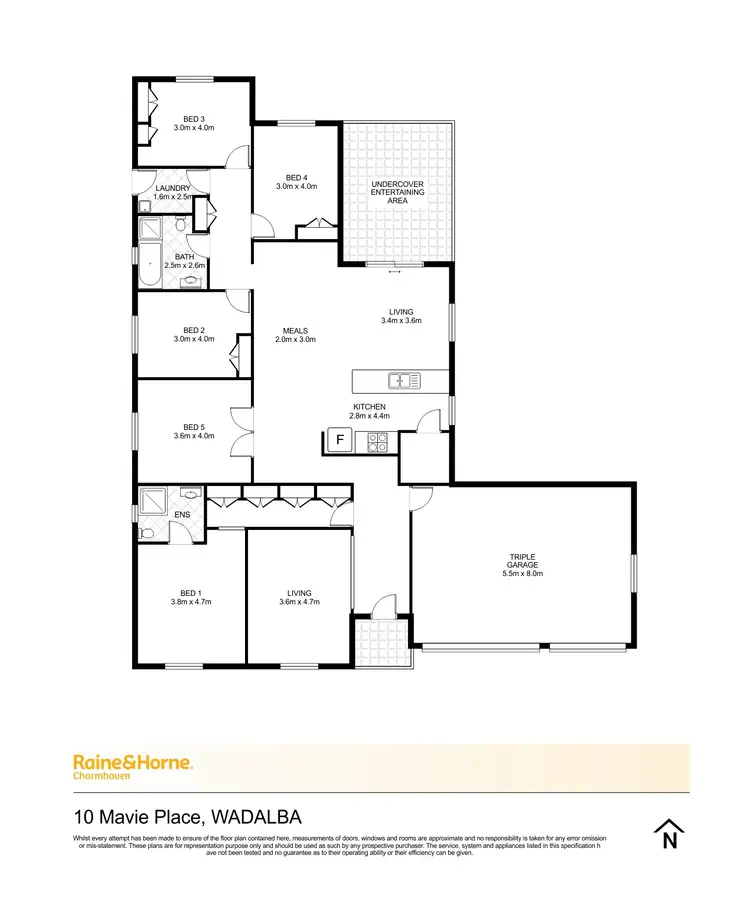 Floorplan of Homely house listing, 10 Mavie Place, Wadalba NSW 2259