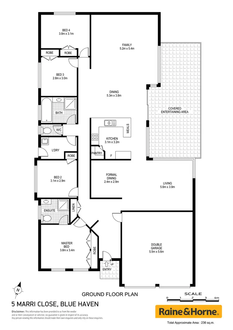 Floorplan of Homely house listing, 5 Marri Close, Blue Haven NSW 2262