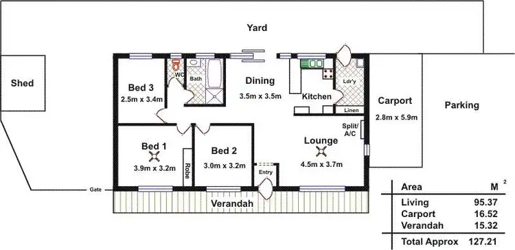 Floorplan of Homely house listing, Unit 2/26 Bella Street, Gawler East SA 5118