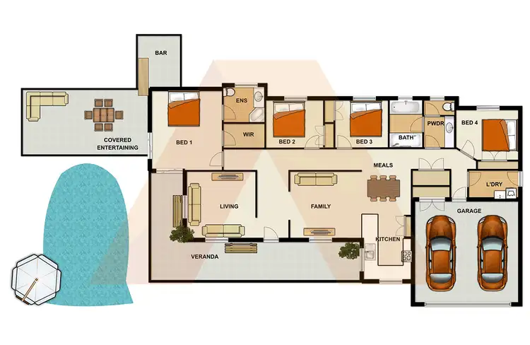 Floorplan of Homely house listing, 2 Eyre Place, Drewvale QLD 4116