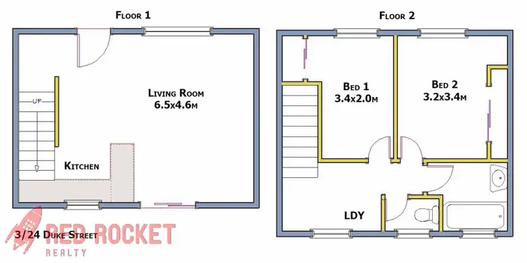 Floorplan of Homely townhouse listing, 3/24 Duke Street, Slacks Creek QLD 4127