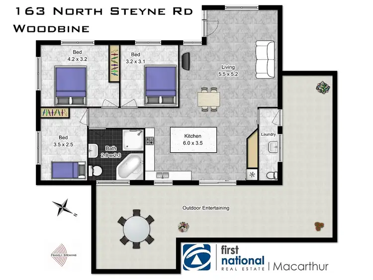 Floorplan of Homely house listing, 163 North Steyne Road, Woodbine NSW 2560