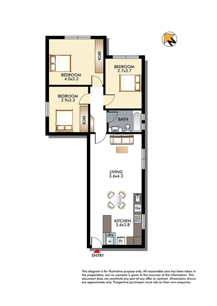 Floorplan of Homely apartment listing, 6/15 Sir Thomas Mitchell Road, Bondi Beach NSW 2026