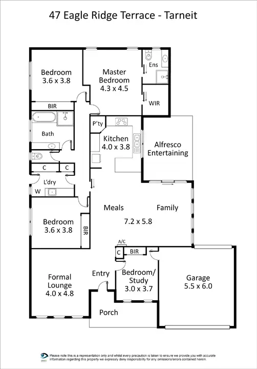 Floorplan of Homely house listing, 47 Eagleridge Promenade, Tarneit VIC 3029