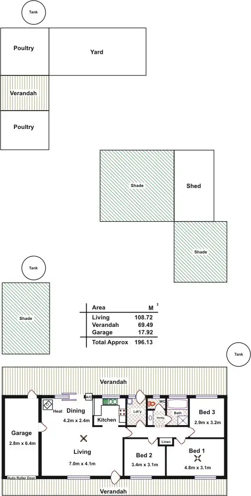 Floorplan of Homely house listing, 188 Angle Vale Road, Evanston Gardens SA 5116