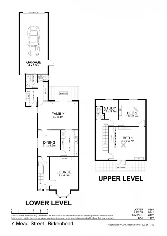 Floorplan of Homely house listing, 7 Mead Street, Birkenhead SA 5015
