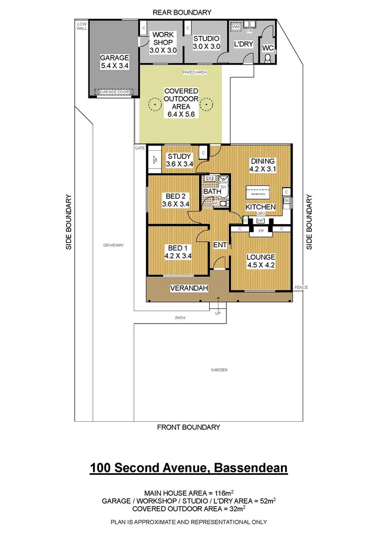 Floorplan of Homely house listing, 100 Second Avenue, Bassendean WA 6054
