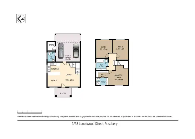 Floorplan of Homely townhouse listing, 3/33 Lancewood Street, Rosebery NT 832