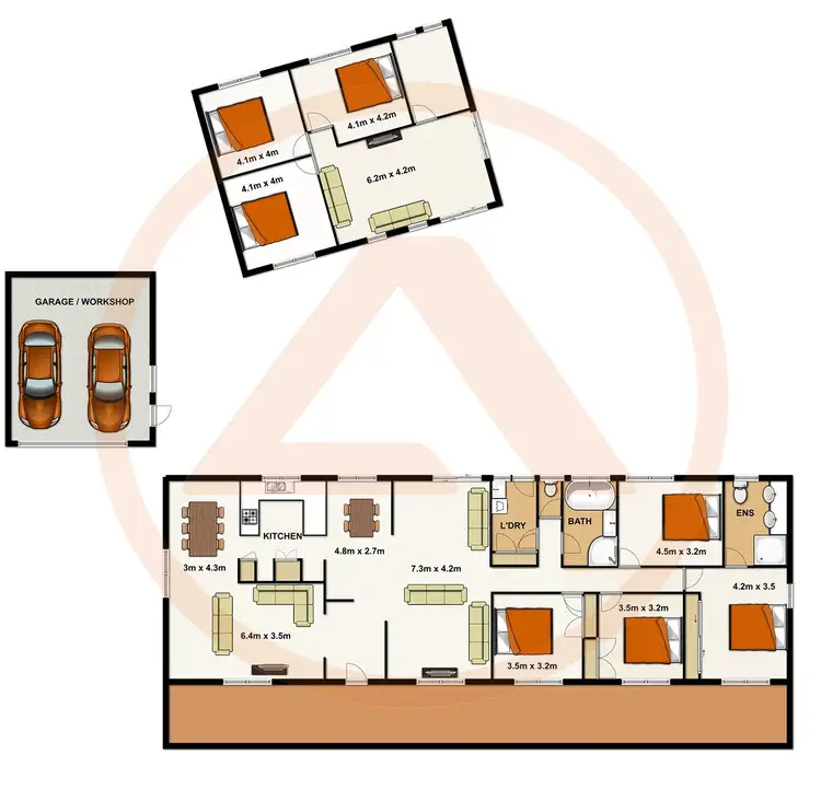 Floorplan of Homely house listing, 13 Castile Crescent, Holmview QLD 4207