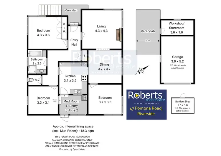 Floorplan of Homely house listing, 47 Pomona Rd, Riverside TAS 7250