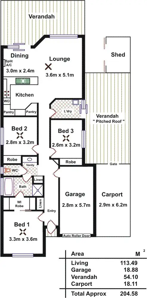 Floorplan of Homely house listing, 6 Grandview Terrace, Parafield Gardens SA 5107