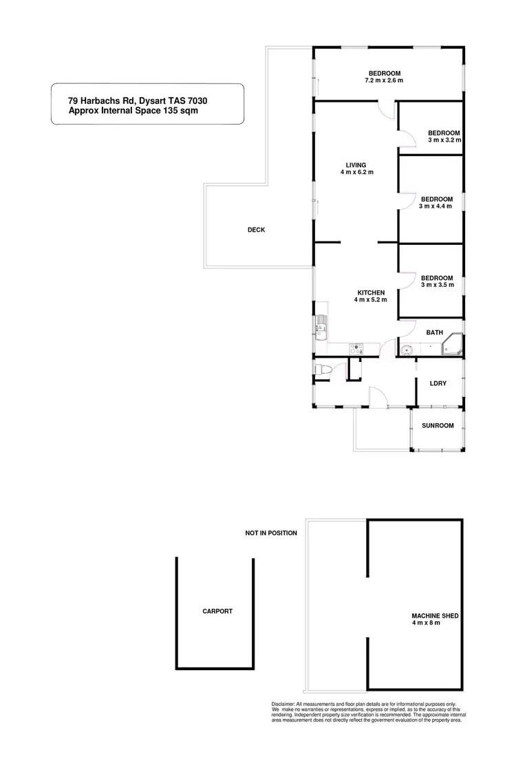 Floorplan of Homely house listing, 79 Harbachs Road, Dysart TAS 7030