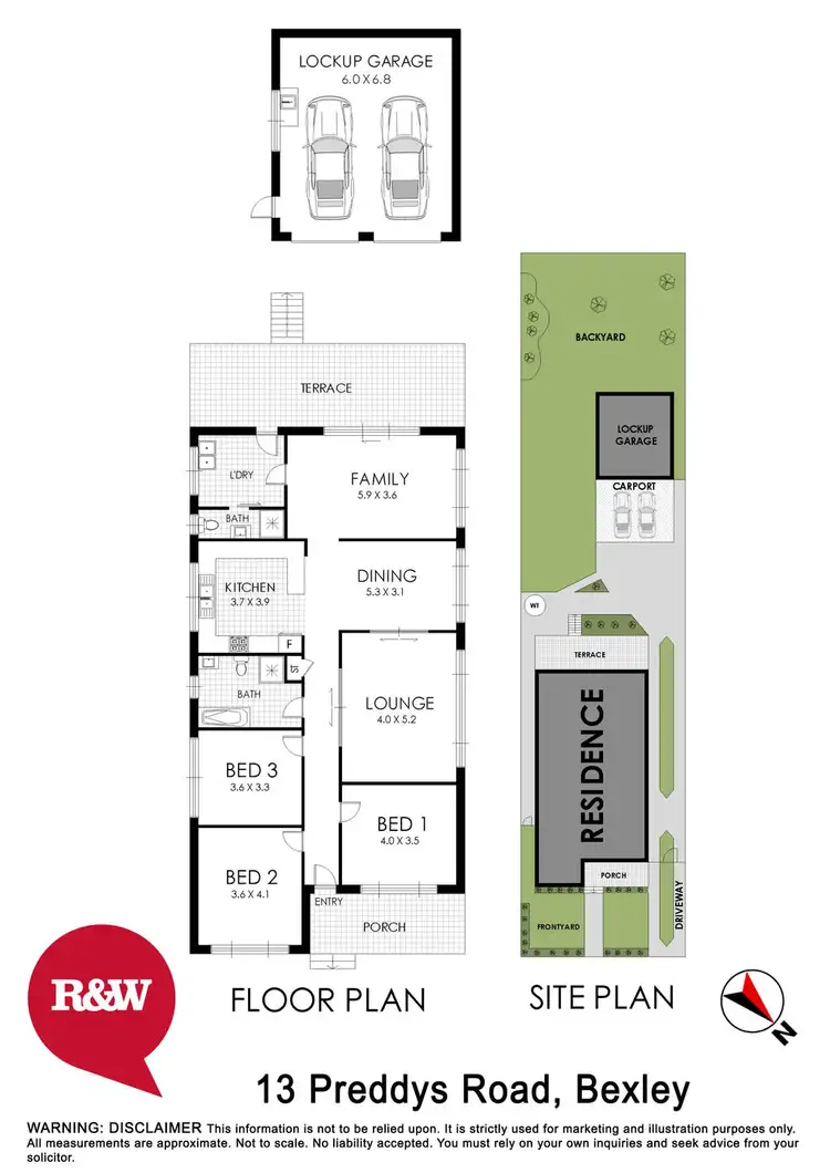Floorplan of Homely house listing, 13 Preddys Road, Bexley NSW 2207