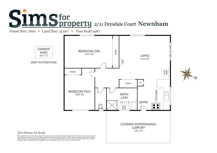 Floorplan of Homely house listing, 2/11 Drysdale Court, Newnham TAS 7248