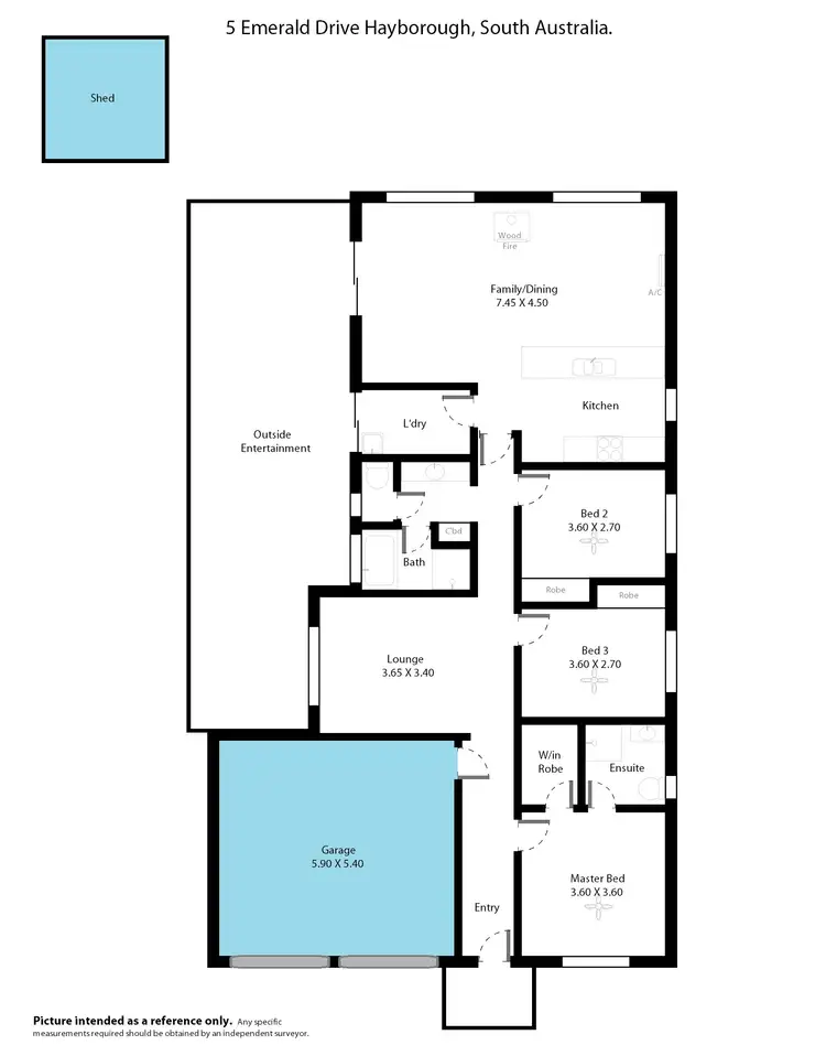 Floorplan of Homely house listing, 5 Emerald Drive, Hayborough SA 5211