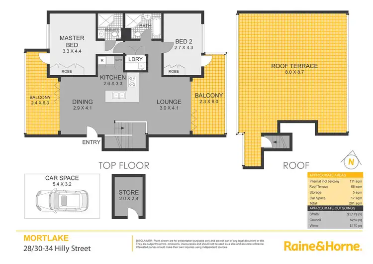 Floorplan of Homely apartment listing, 28/30-34 Hilly Street, Mortlake NSW 2137