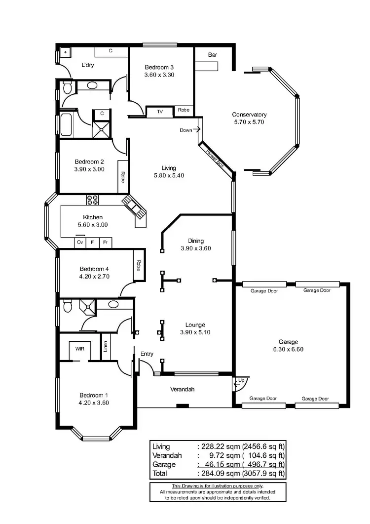 Floorplan of Homely house listing, 4 Michael Court, Clare SA 5453