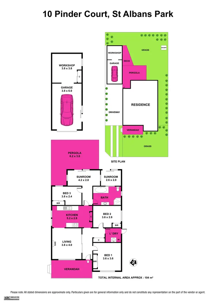 Floorplan of Homely house listing, 10 Pinder Court, St Albans Park VIC 3219