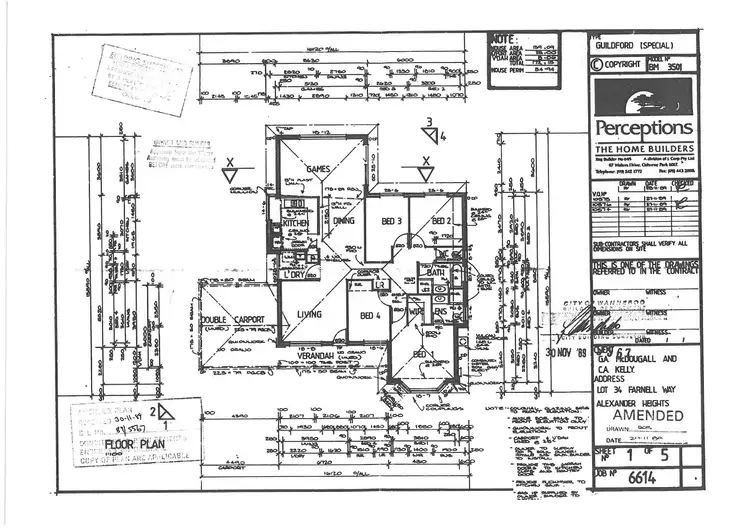 Floorplan of Homely house listing, 4 Farnell Place, Alexander Heights WA 6064