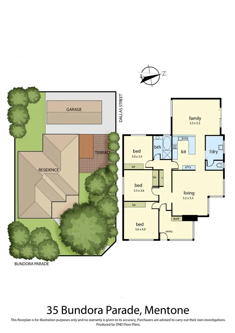 Floorplan of Homely house listing, 35 Bundora Parade, Mentone VIC 3194