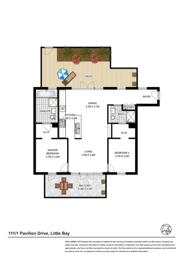 Floorplan of Homely apartment listing, 111/1 Pavilion Drive, Little Bay NSW 2036