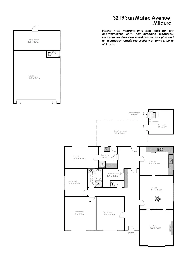 Floorplan of Homely house listing, 3219 San Mateo Avenue, Mildura VIC 3500